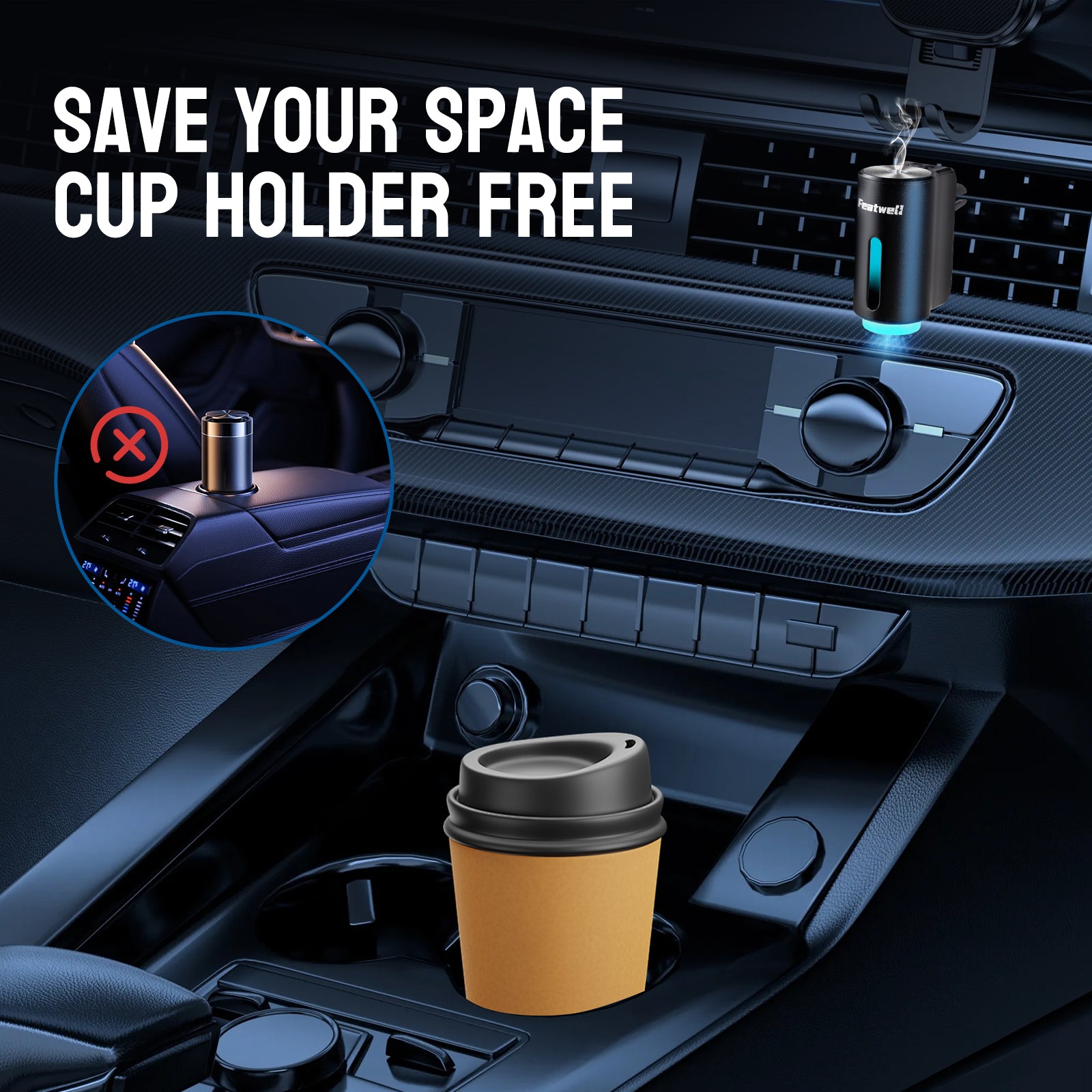 Featwell Car Air Freshener Diffuser