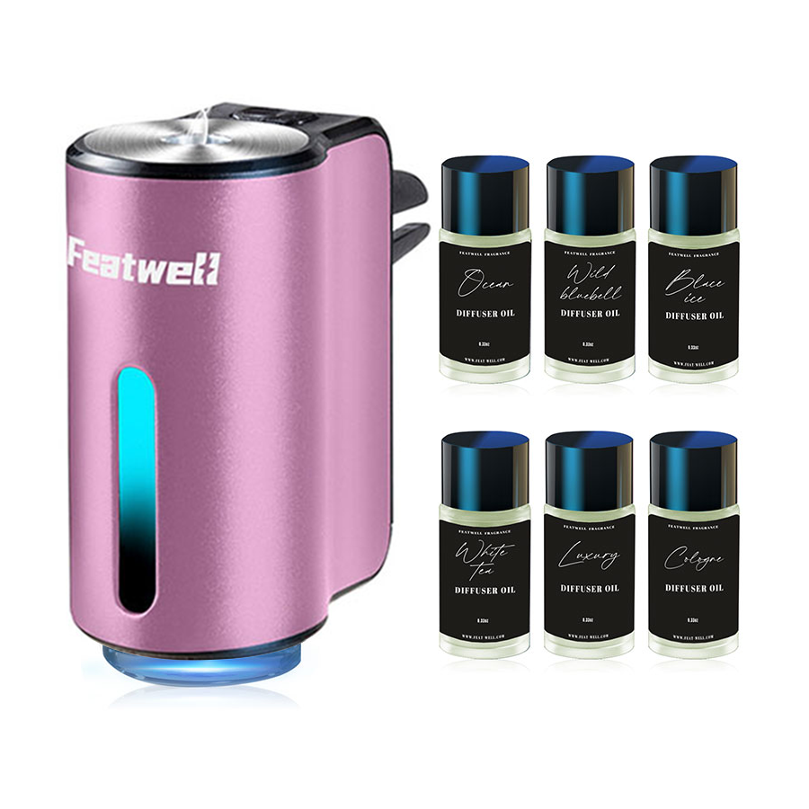 Featwell Car Aromatherapy -6Pack Essential oil (Purple)