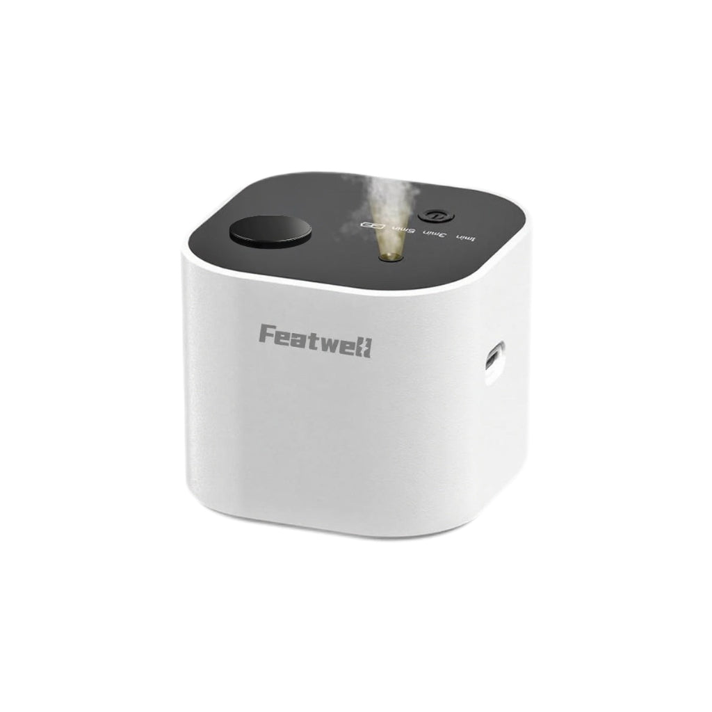 Featwell Waterless Essential Oil Diffuser (White）