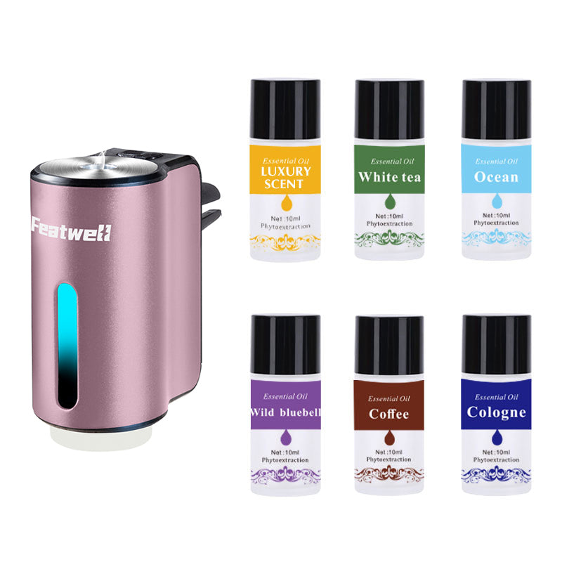 Featwell Car Aromatherapy -6Pack ätherisches Öl (Lila)