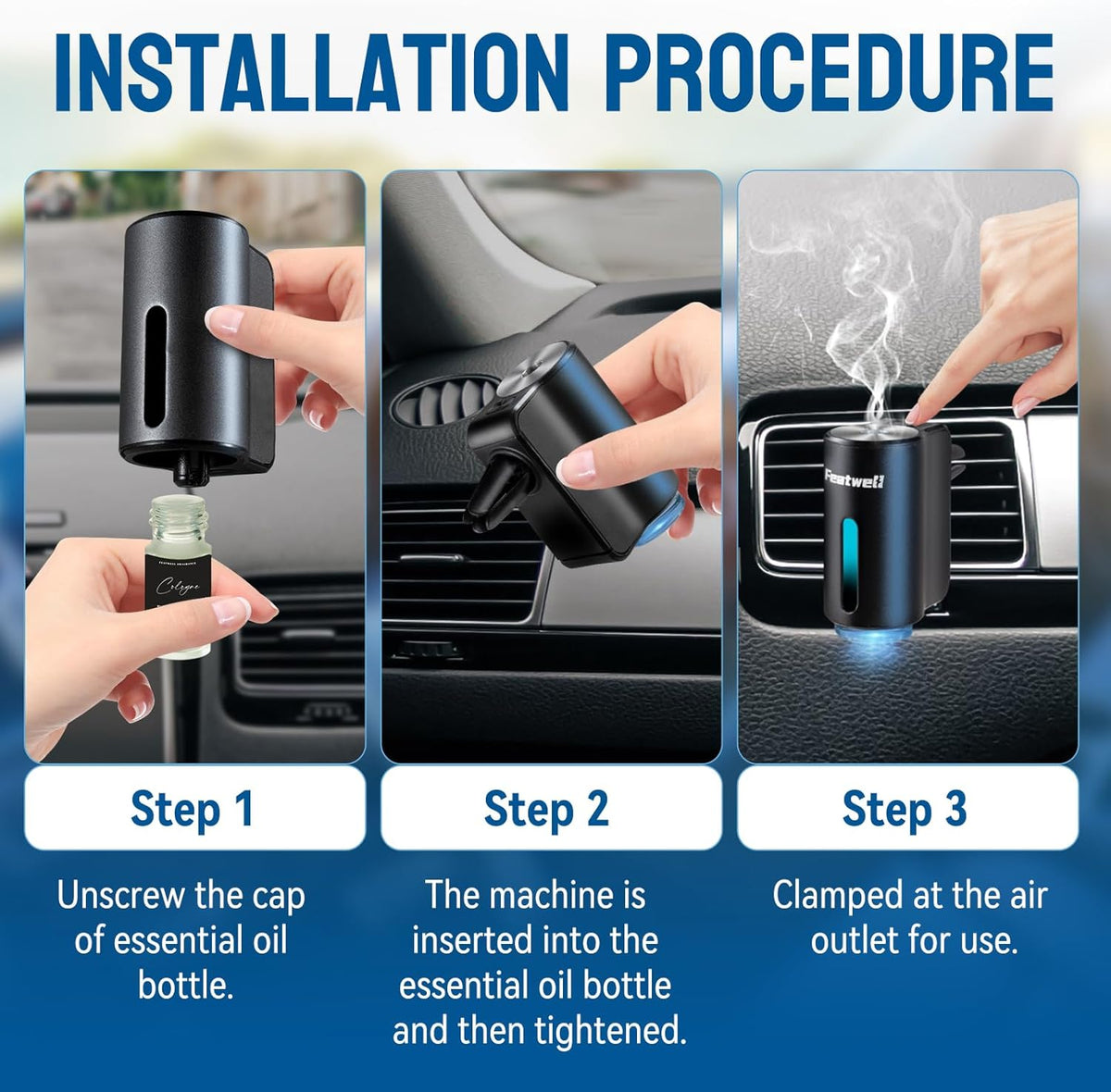 Cart Diffuser Featwell Car Air Freshener Diffuser