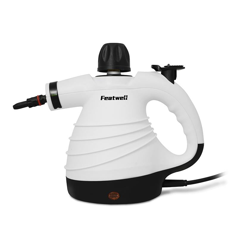 Featwell Handheld Steam Cleaner with 12 pcs Accessories,Multi - Purpose Steamer for Home Use, Steamer for Cleaning Floor, Upholstery, Grout and Car - Featwell